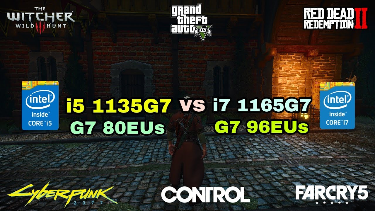 i5 1135G7 vs i7 1165G7 - Intel Iris Xe Graphics Gaming Test ! 2021