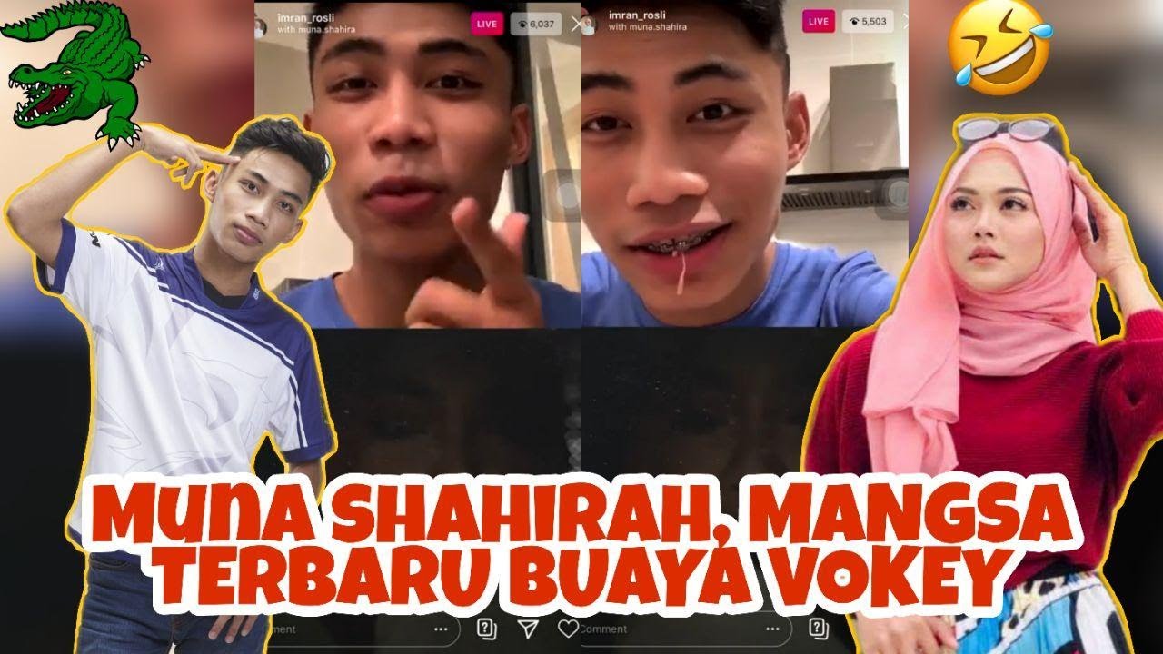 BUAYA VOKEY BERAKSI !!| CUBA MEMIKAT MUNA SHAHIRAH | LIVE IG VOKEY & MUNA