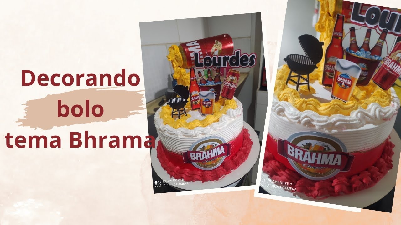 Fiz o bolo pra minha mãe 