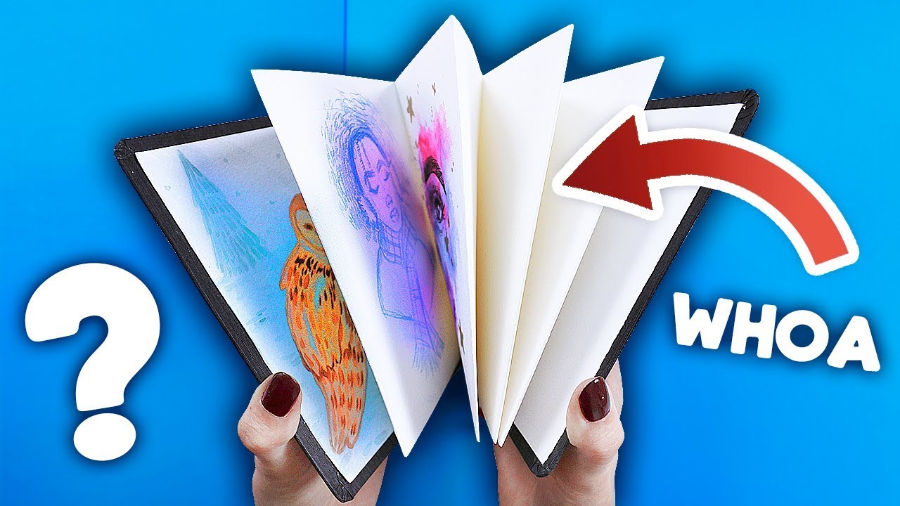Trying the WEIRDEST Accordion Sketchbook?! - Hahnemuhle Sketchbook