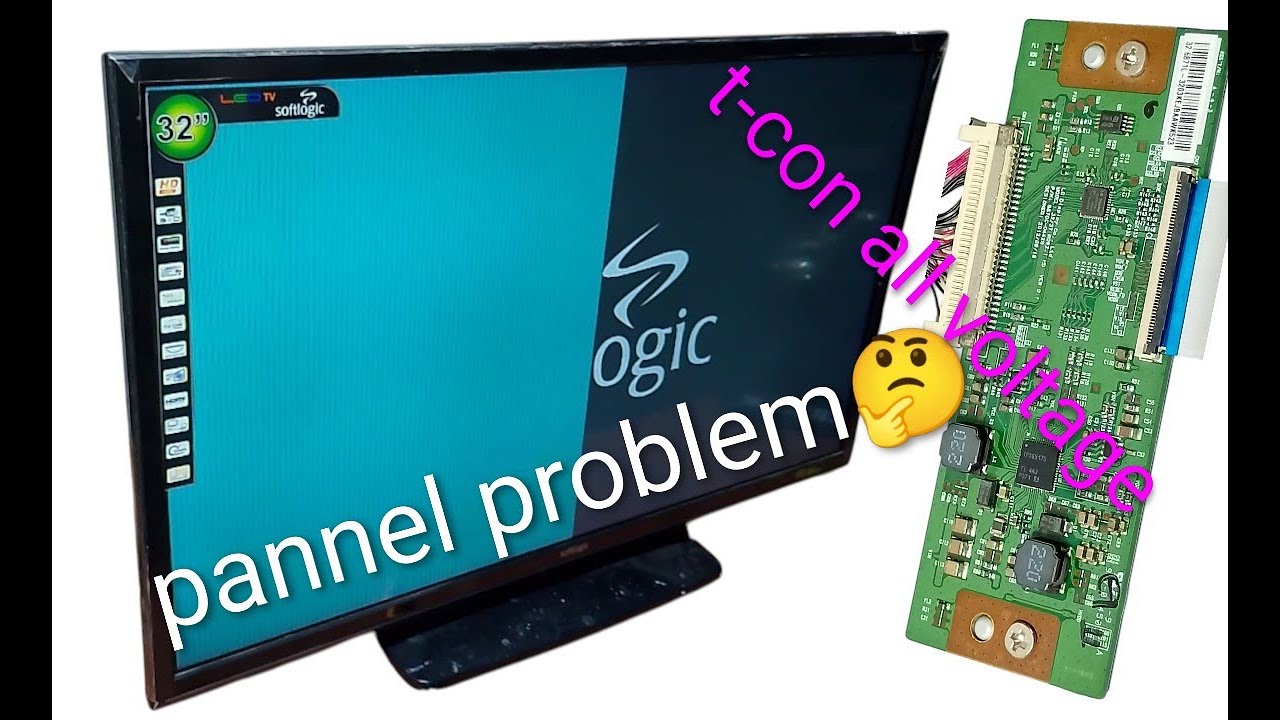 Led tv pannel problem and t-conn all voltage sinhala