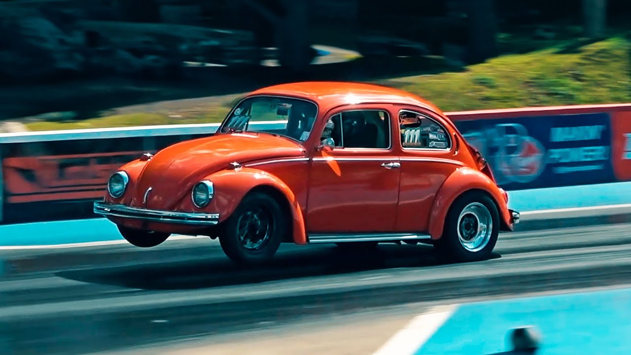 O FUSCA 1.600 mais r&aacute;pido do mundo - DE LATA E COM MOTOR DE F&Aacute;BRICA 🤯 205km/h em 5.6s