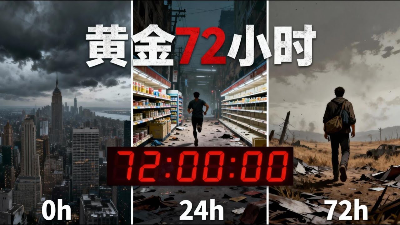 如果明天秩序崩溃... 你的72小时逃生剧本写好了吗？