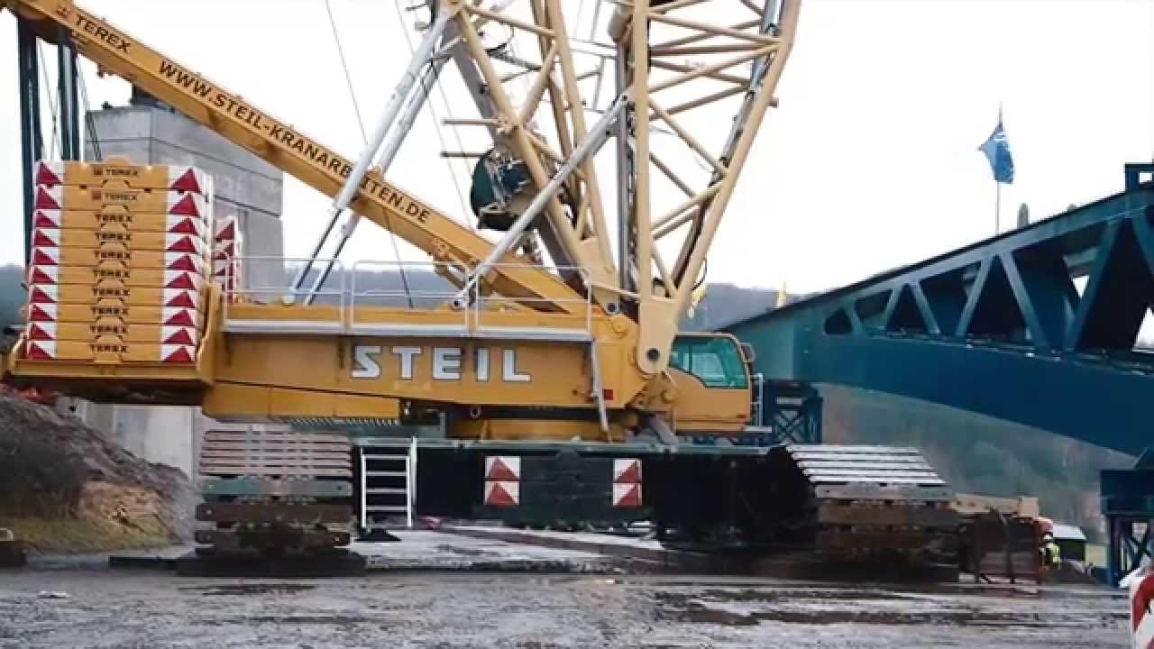 STEIL Kranarbeiten - SL 3800 Brückenhub Junglinster Luxemburg