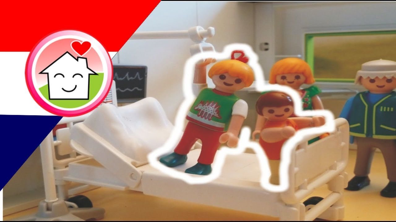 Playmobil filmpje Nederlands In het ziekenhuis - Familie Huizer