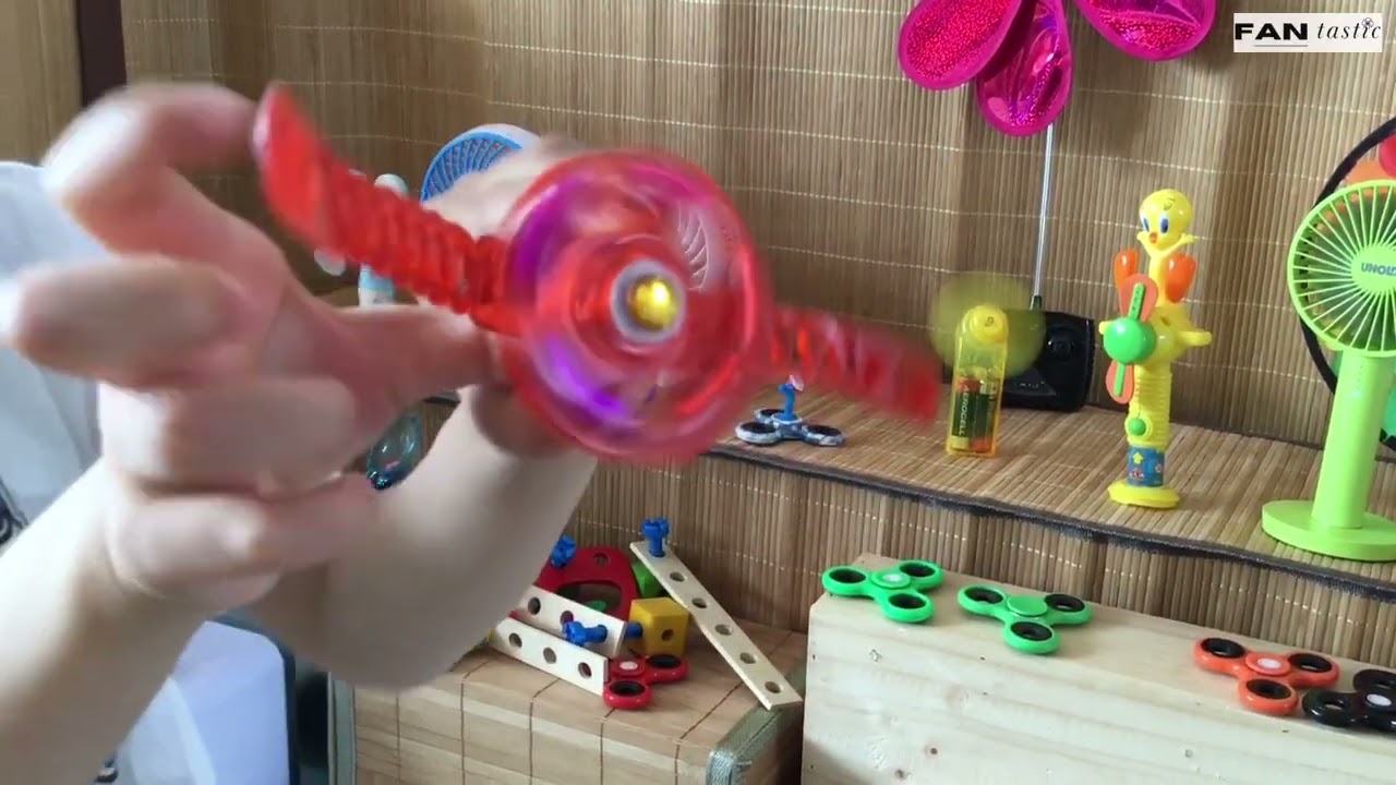 My mini fans and spinning toys collection when I was 4