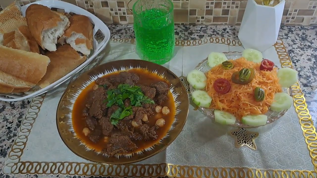 راكي حايرة واش طيبي في رمضان🌛⭐️ارواحي نتعلموا كيفاش نطيبوا أروع شطيطحة لحم مع رنودةالصغيرة🍖🥘