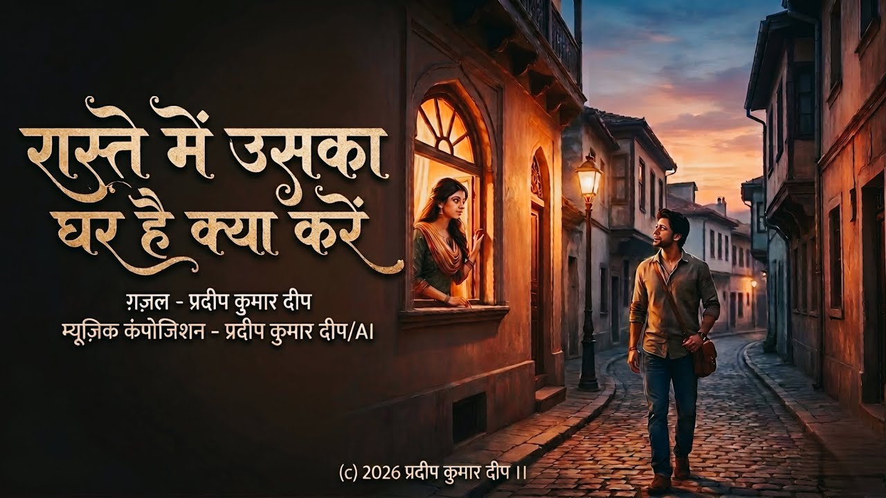 रास्ते में उसका घर है क्या करें | New Ghazal 2026 | Author Deep | Soulful Poetry
