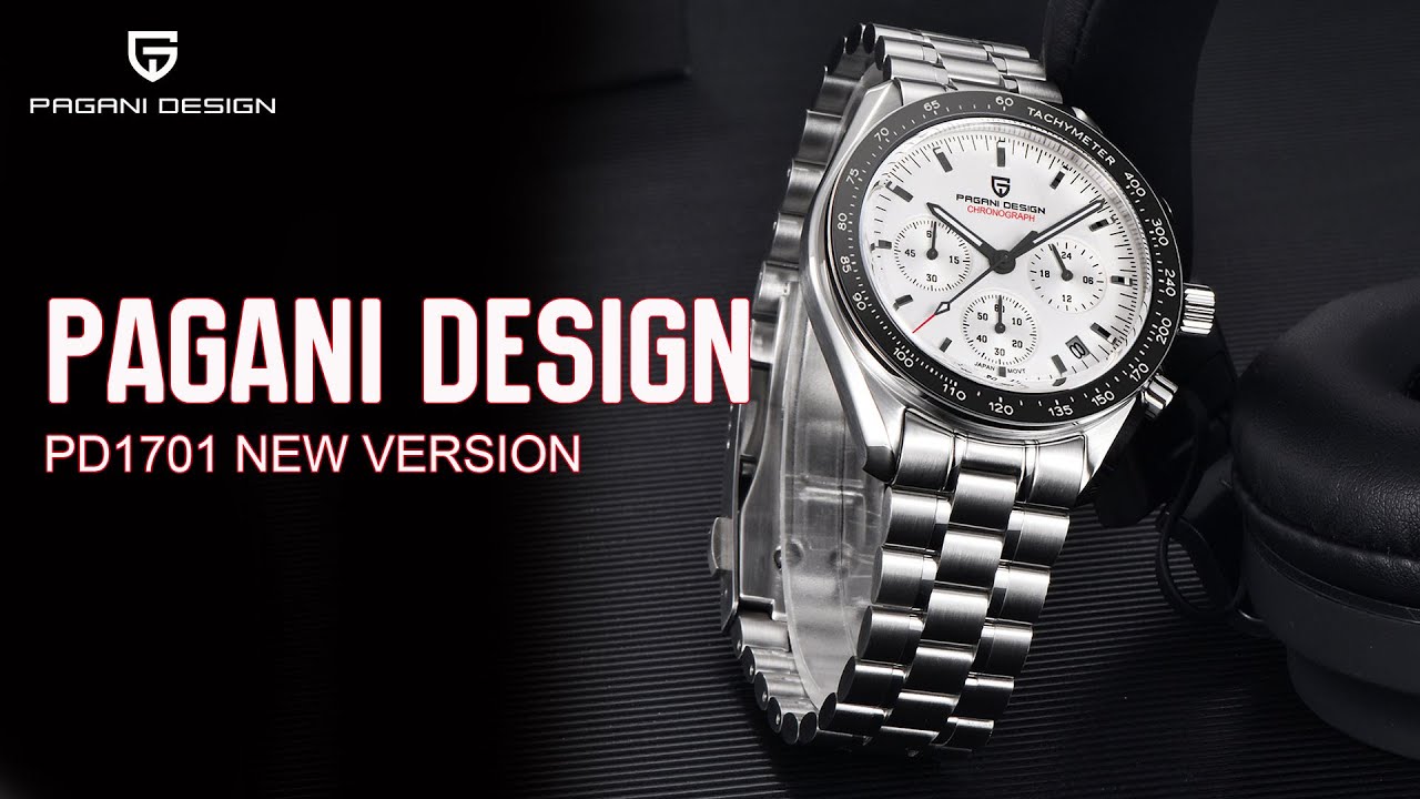 PAGANI DESIGN PD1701 New Version Quartz Watches with Black Pointers and Hour Markers