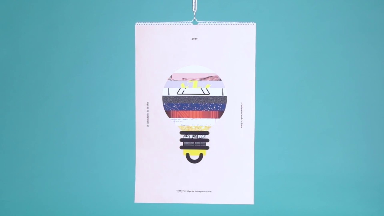 El calendario de la idea | El tipo de la imprenta 2019