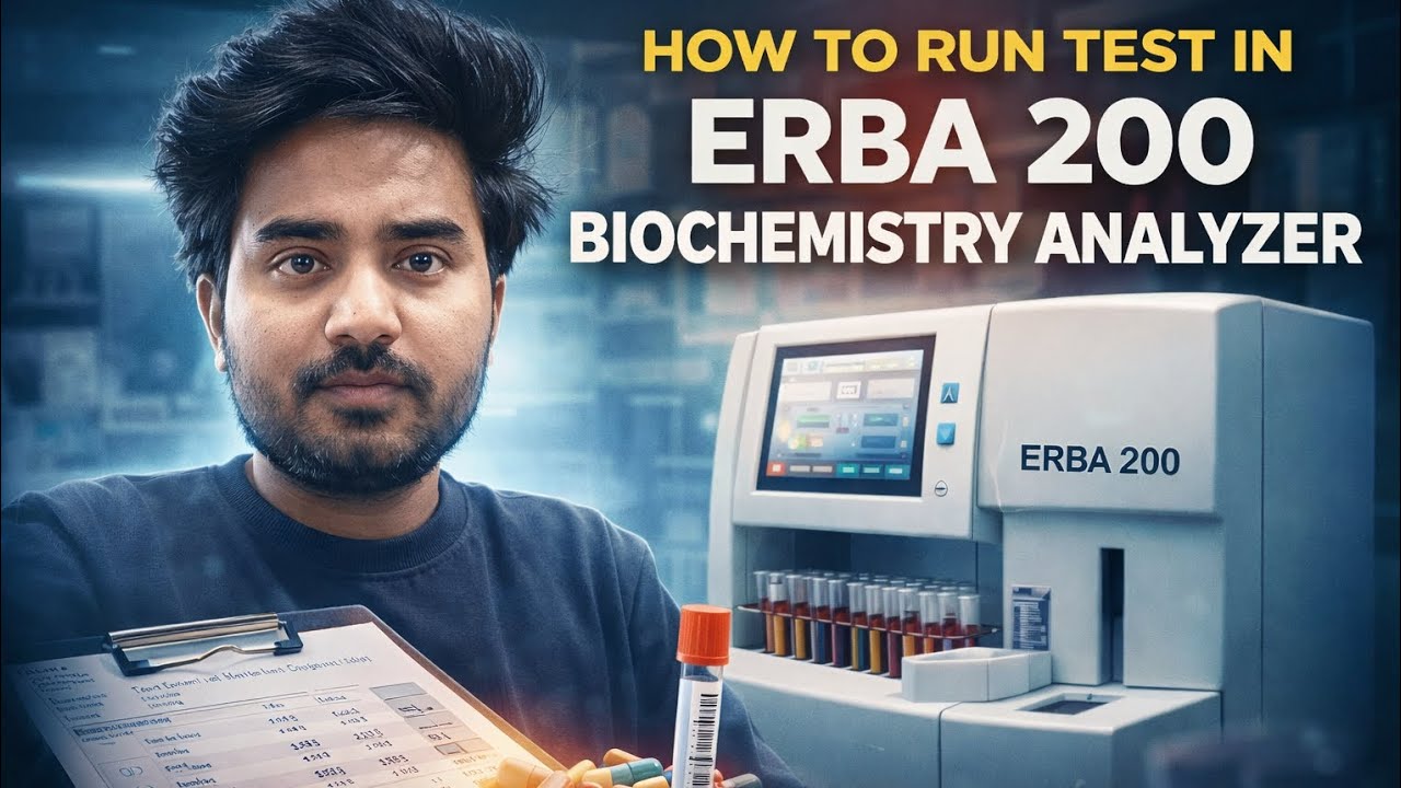 How to run test in ERBA 200 biochemistry Analyzer in the lab ....🥼👀👀🥼