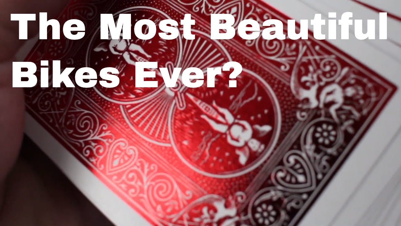 Win a pack of these Crazy SHINEY Foil Bicycle Cards | Review of Bicycle Foil Back Crimson
