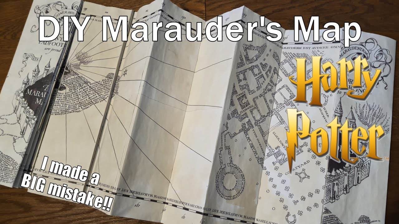 Making a DIY Marauder's Map!! (Design From Wizardry Workshop)