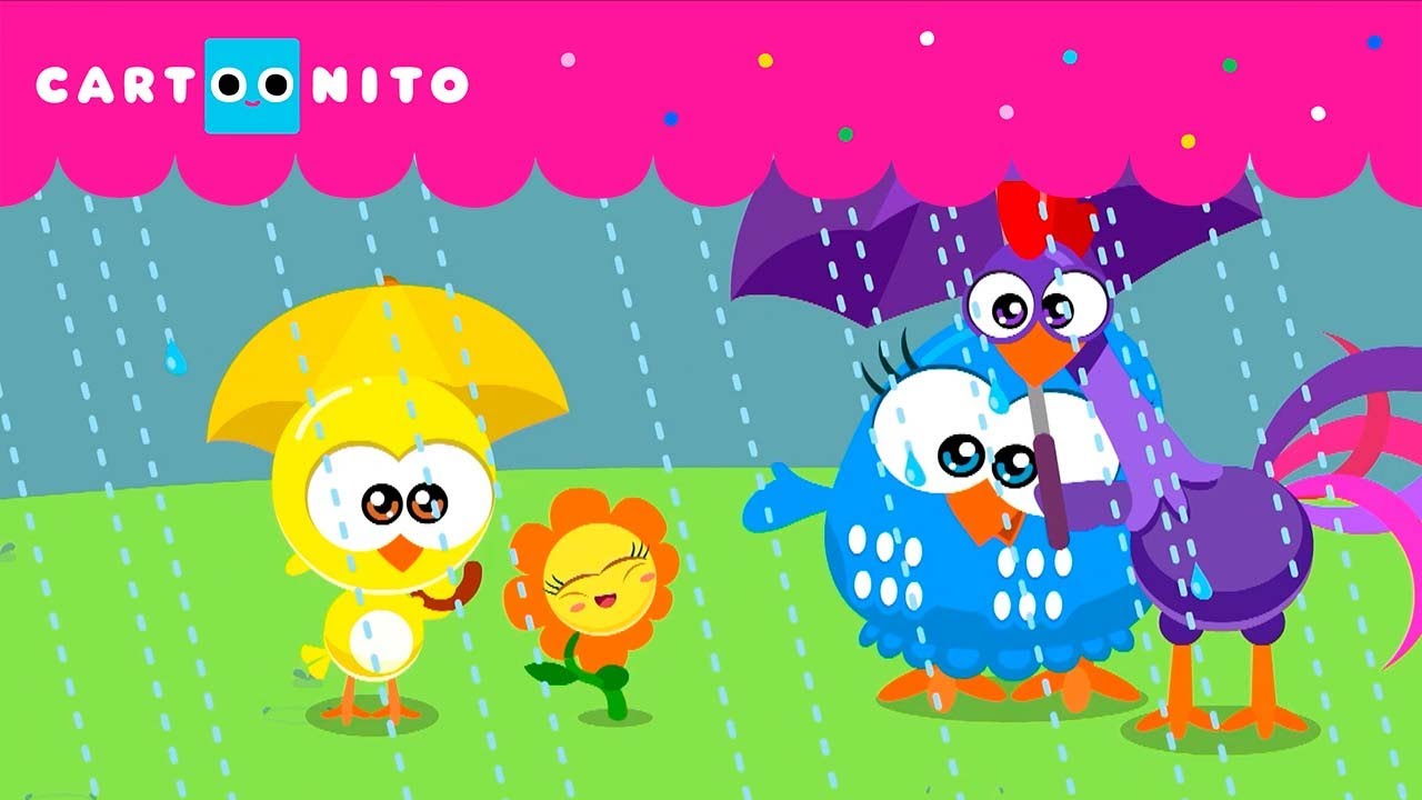 EMOCIONANTE DIA DE CHUVA | GALINHA PINTADINHA | CARTOONITO