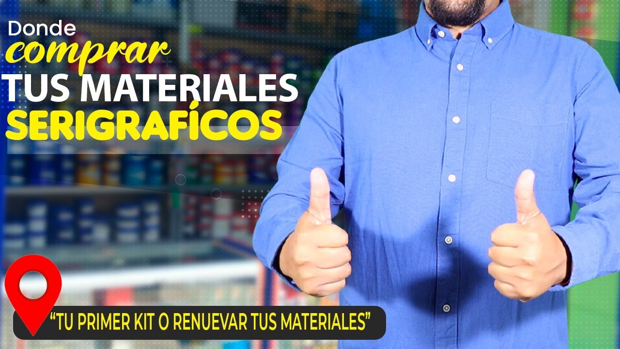Donde comprar materiales e insumos para serigrafia