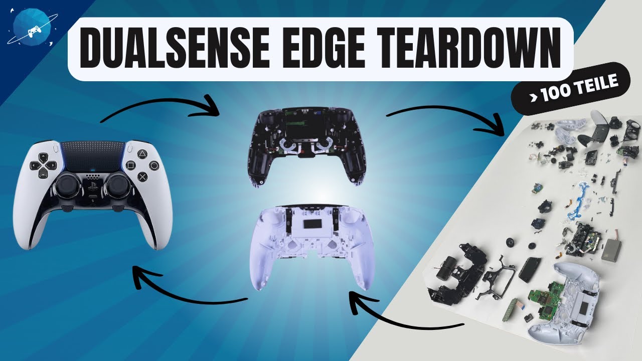 PS5 Dualsense Edge Controller in Atome zerlegen und zusammenbauen | Ausführliche Detail Anleitung.