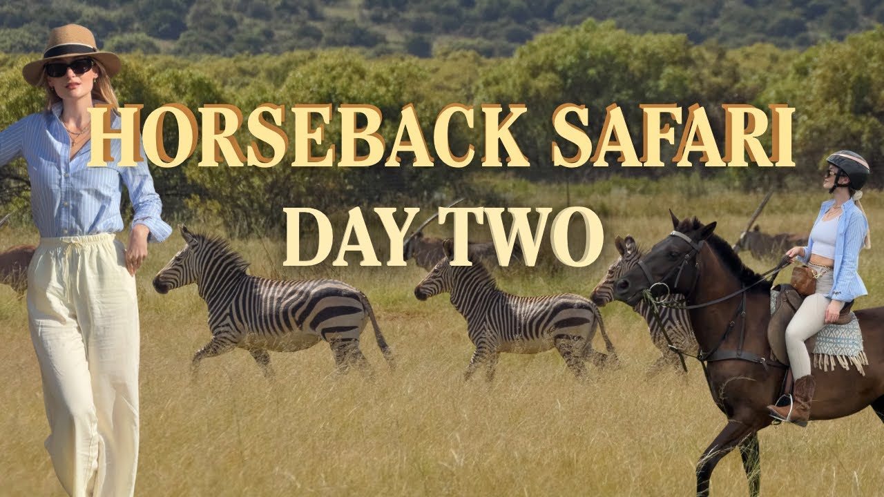 САФАРИ НА КОНЯХ 🦒🇿🇦 День 2 - скакалка с зебрами, сафари на закате и много слез