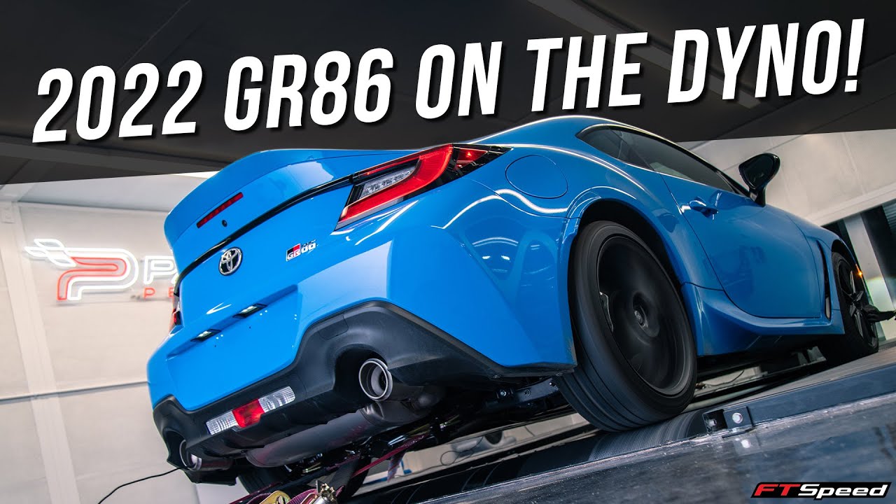 Динамометрический стенд и вес Toyota GR86 2022 года |