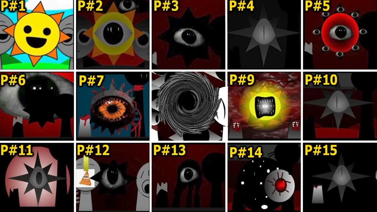 Sprunki OC _All Mr sun in incredibox phase 1 to phase 15