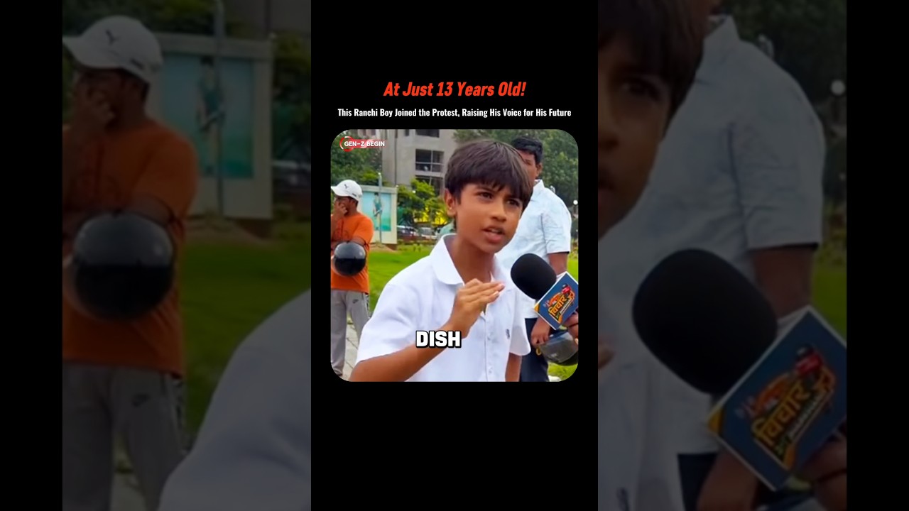 At Just 13 Years Old! This Ranchi Boy Joined the Protest, Raising His Voice for His Future