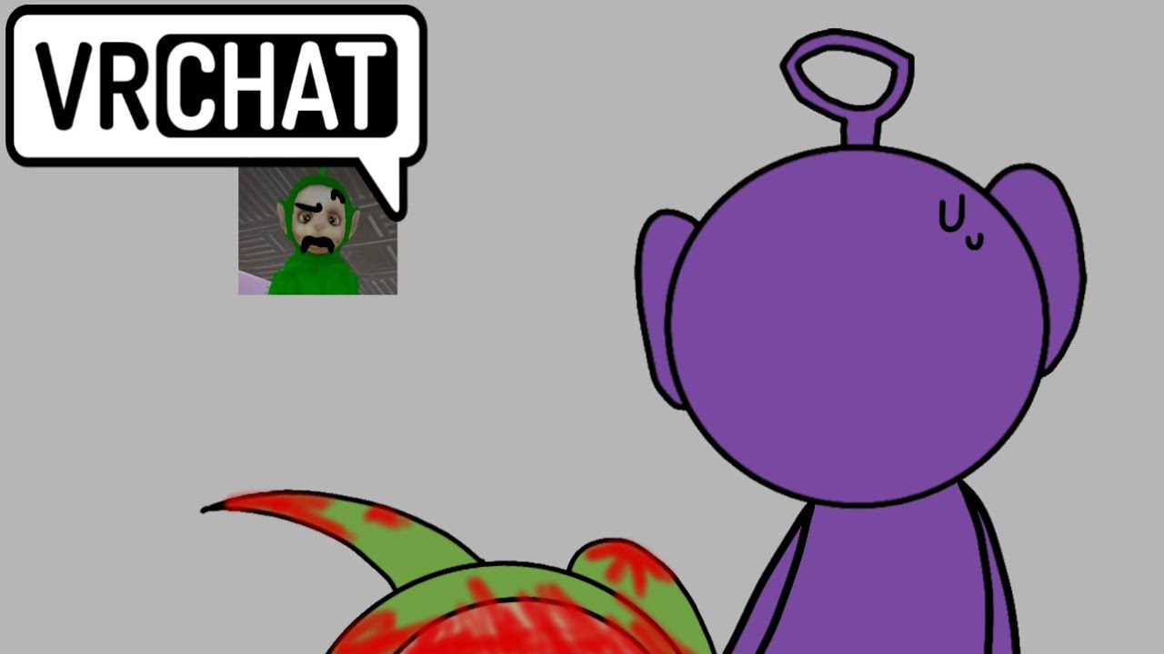 Vrchat teletubbies:tinky forces dipsy/old dipsy vs new dipsy