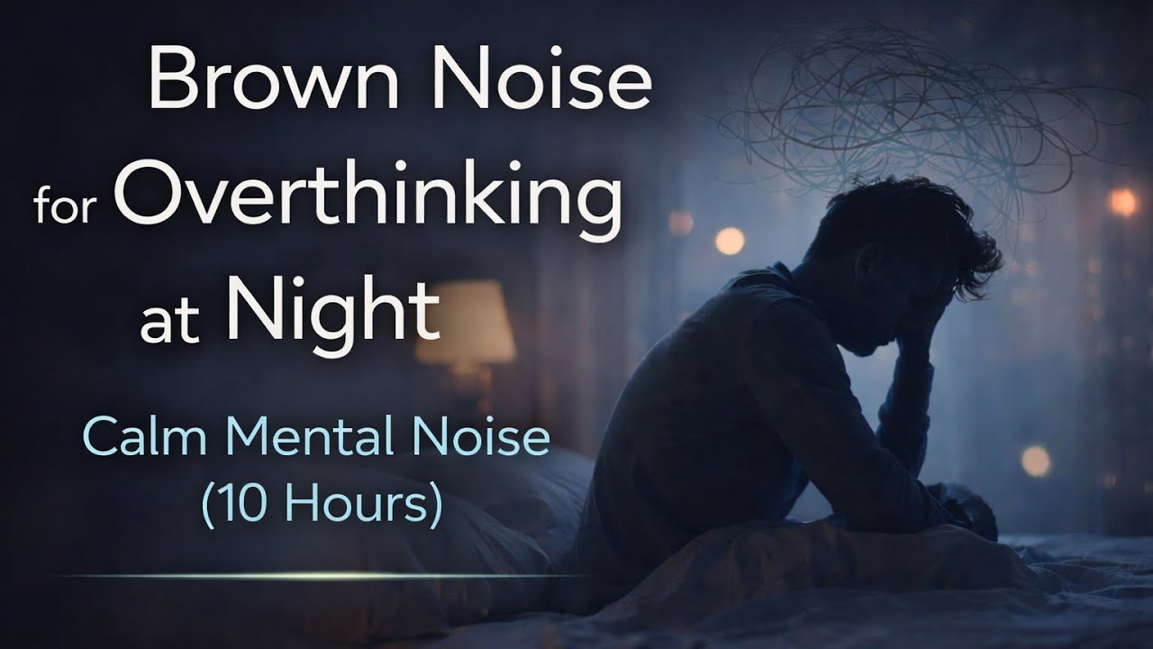 Brown Noise for Overthinking at Night | Calm Mental Noise (10 Hours)