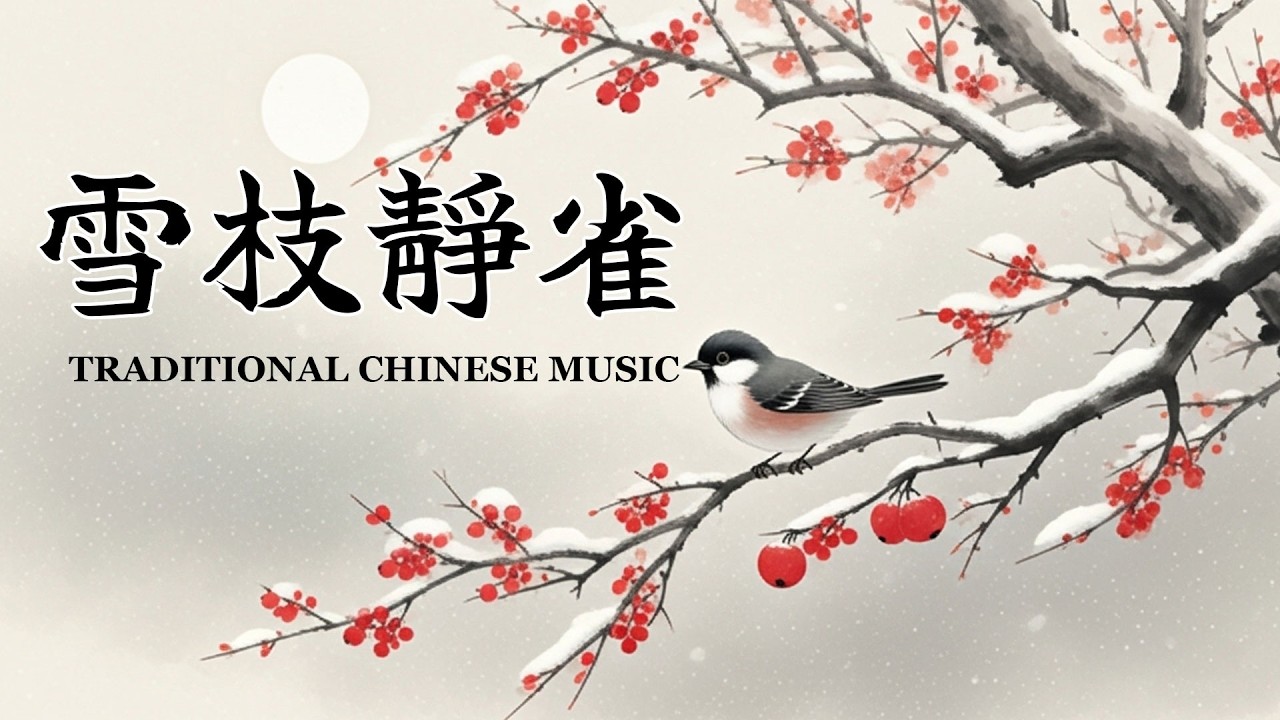 中國傳統風格音樂/雪枝靜雀/One Hour of Traditional Chinese Zen Instrumentals /Guzheng & Bamboo Flute