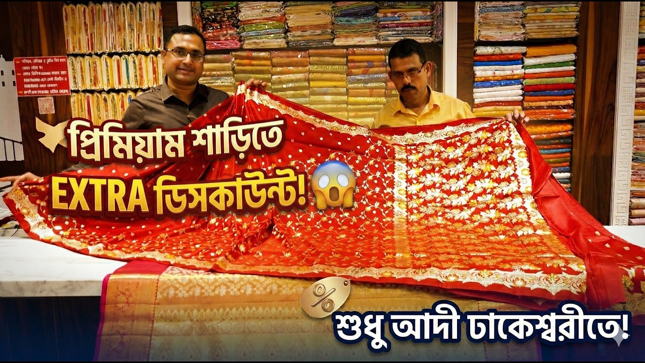 চৈত্র সেলের আগে গোপন অফার! 💥 প্রিমিয়াম কালেকশনে বড় ছাড় 😍 Saha Babur Adi Dhakeswari