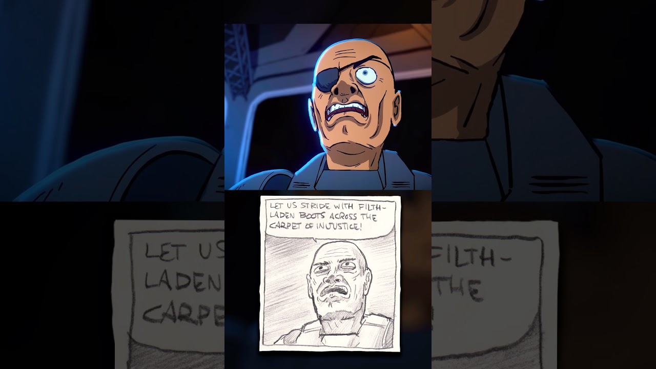 When the Democracy Officer hypes up the squad before a mission 😤#helldivers2 #animation