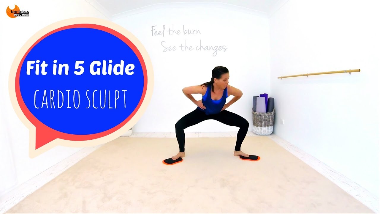 Gliding Disc Workout Sliders Workout - BARLATES BODY BLITZ Fit in 5 Glide Cardio Sculpt
