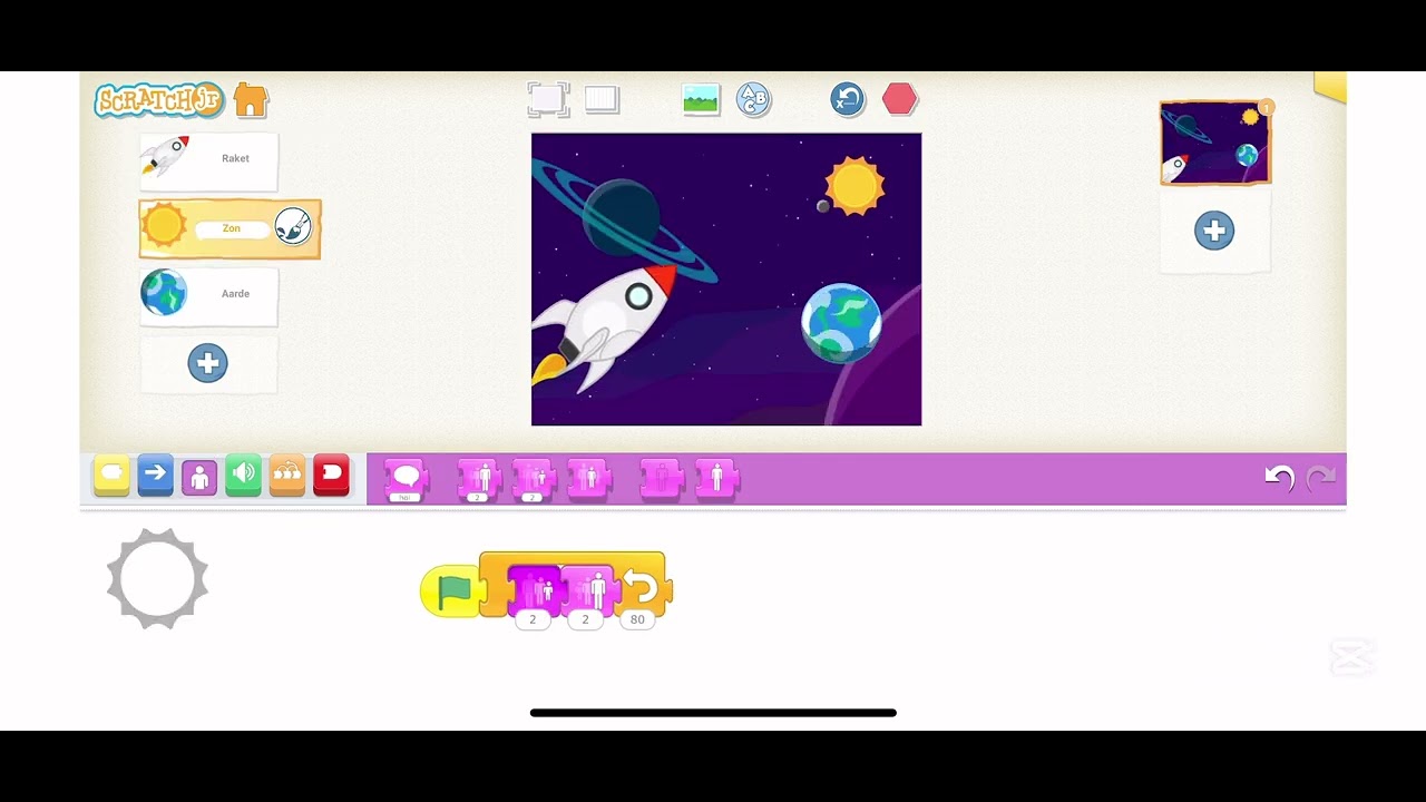 Verplichte opdracht, Scratchjr