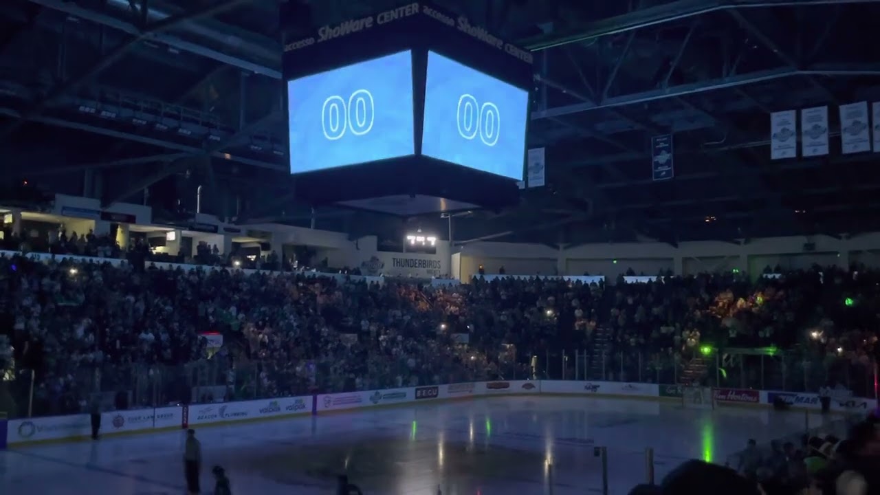 **Seattle Thunderbirds 2023 WHL Champions** Game 5. Song, Intros and Lineups