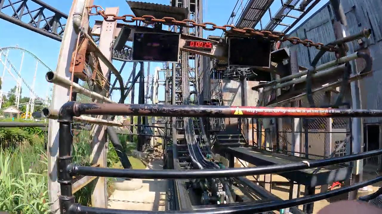 Onride: 'Saw: the ride' 🎢 4K/POV 2025 - Thorpe park
