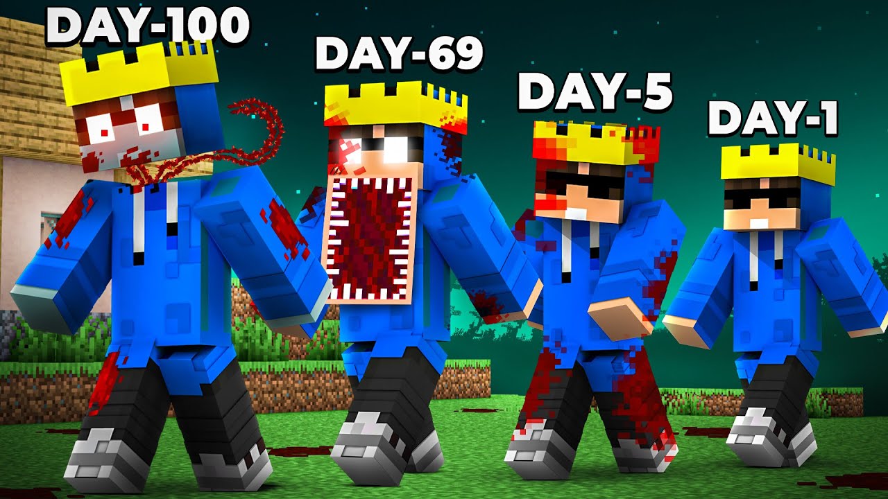 I Became Scary Entity For 24 Hours In Minecraft!