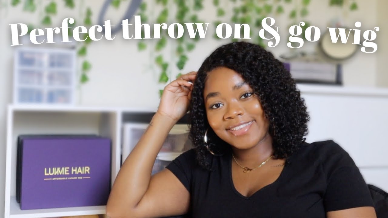 Luvme Hair Wet & Wavy 4x4 Glueless Wig | Styling Wig Over TWA Sisterlocks | AllThingsDejaNicole