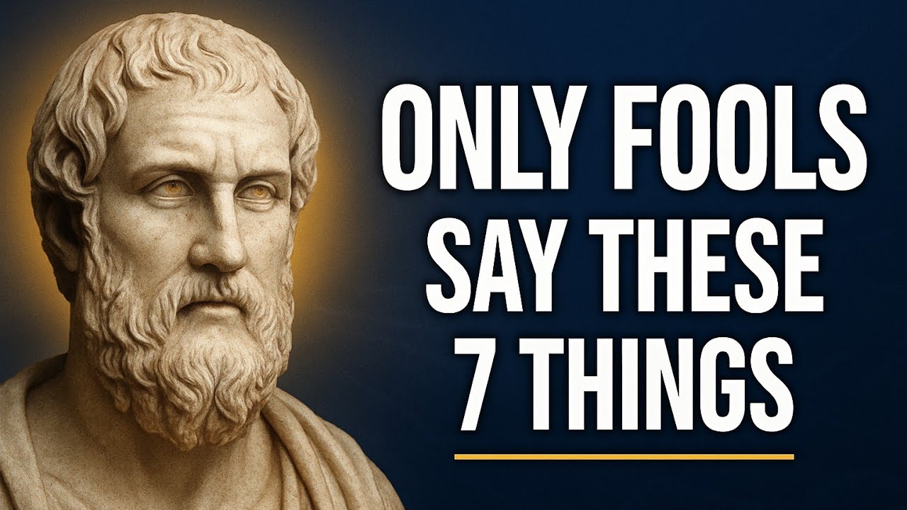 7 Things a STUPID Man Always SAYS | Stoic Philosophy
