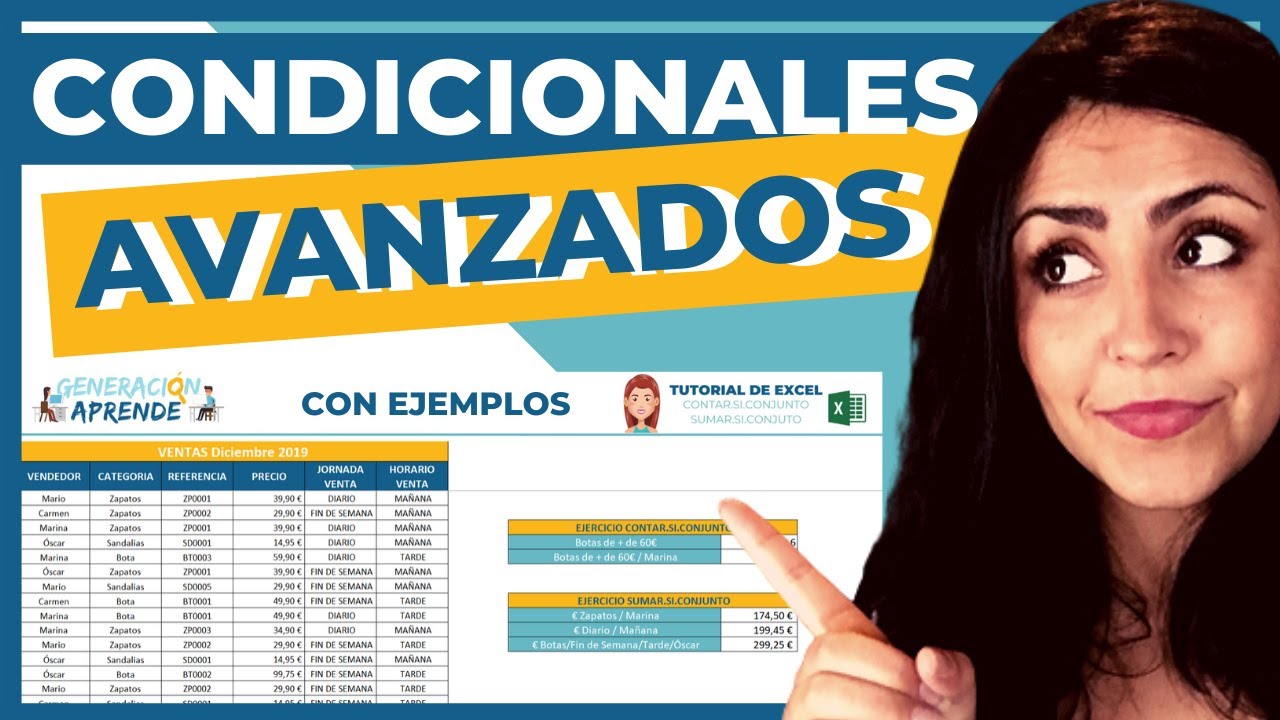 🔸 CONTAR SI CONJUNTO y SUMAR SI CONJUNTO: 👍 Aprende a sumar y contar celdas con varias condiciones