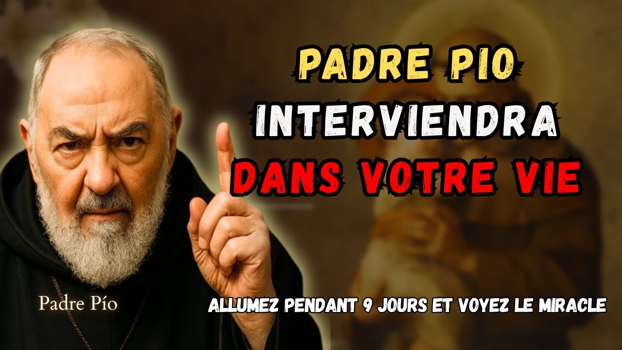 ALLUMEZ CETTE BOUGIE BÉNIE PENDANT 9 JOURS ET PADRE PIO INTERVIENDRA DANS VOTRE VIE