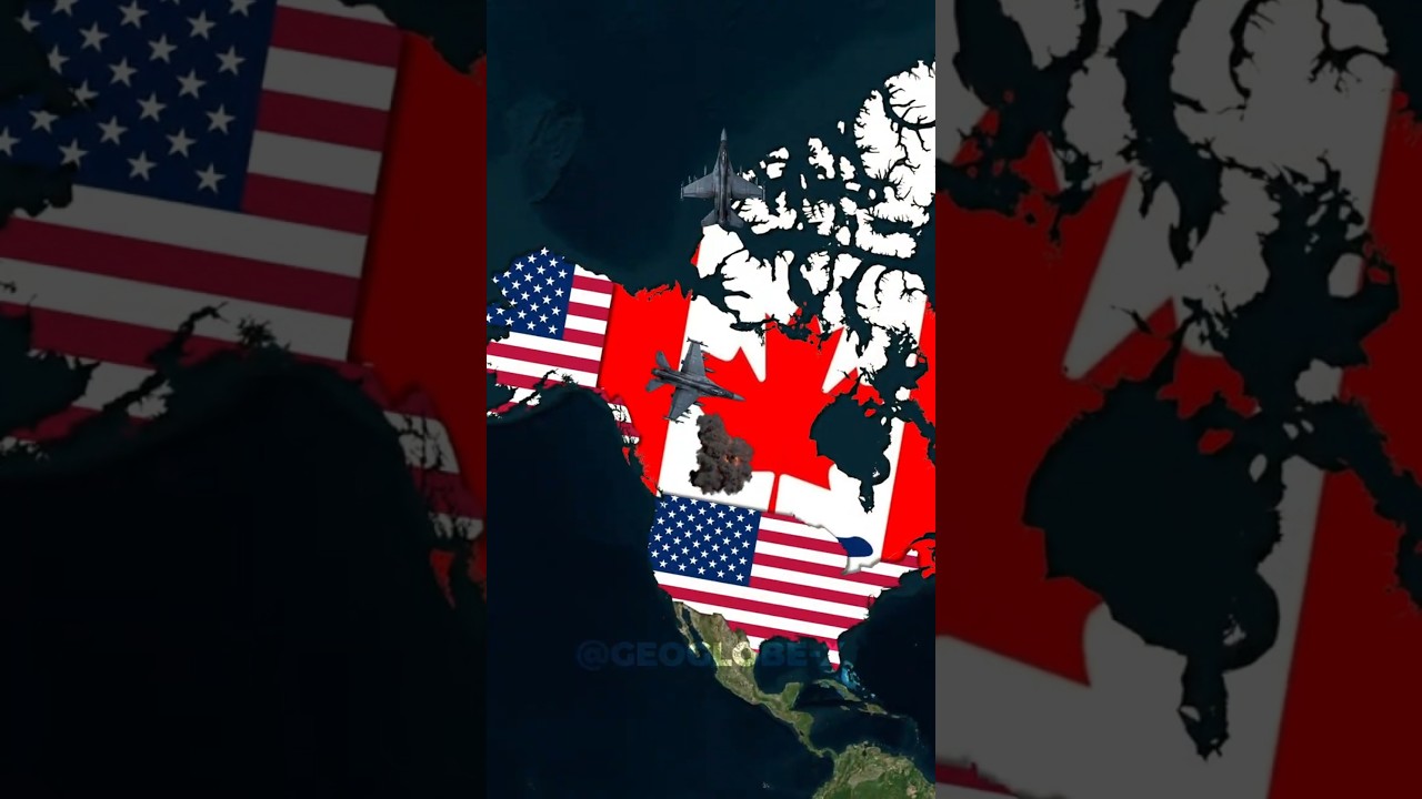 What if USA declare war on Canada #usa #geopolitics #history #geography