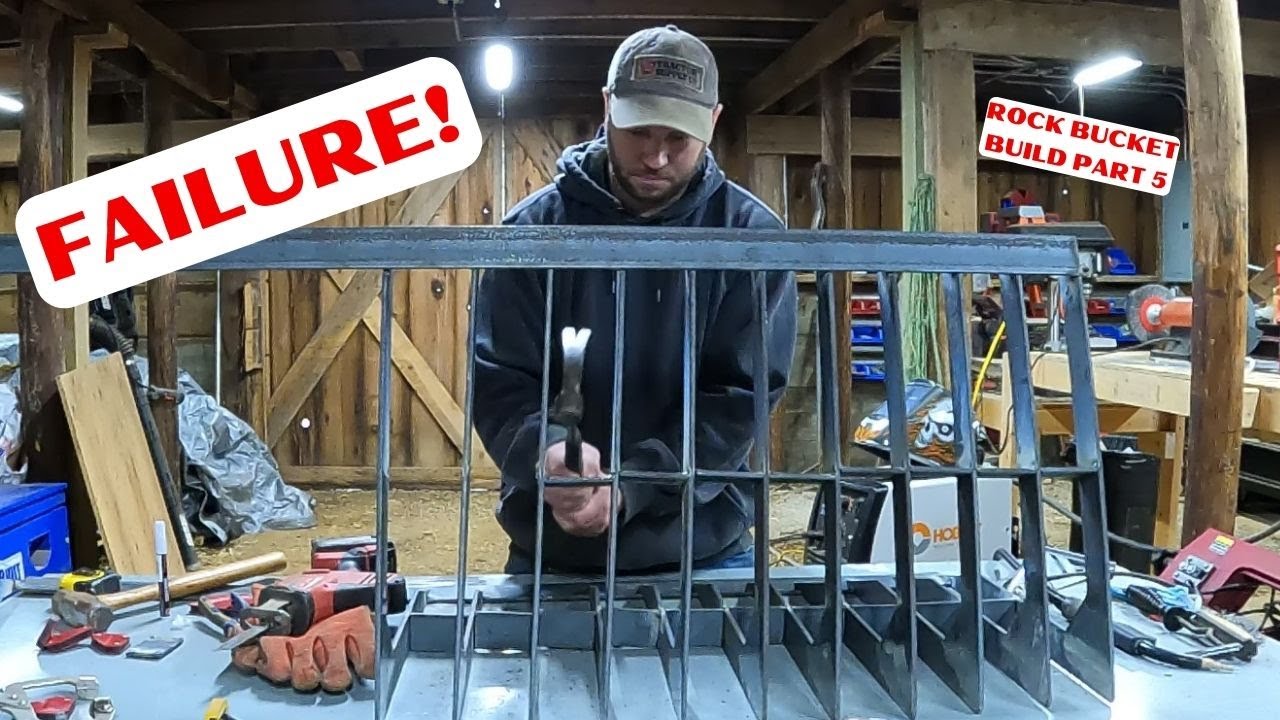 KUBOTA B2601 ROCK BUCKET BUILD PART5 WITH HOBART HANDLER 21OMVP