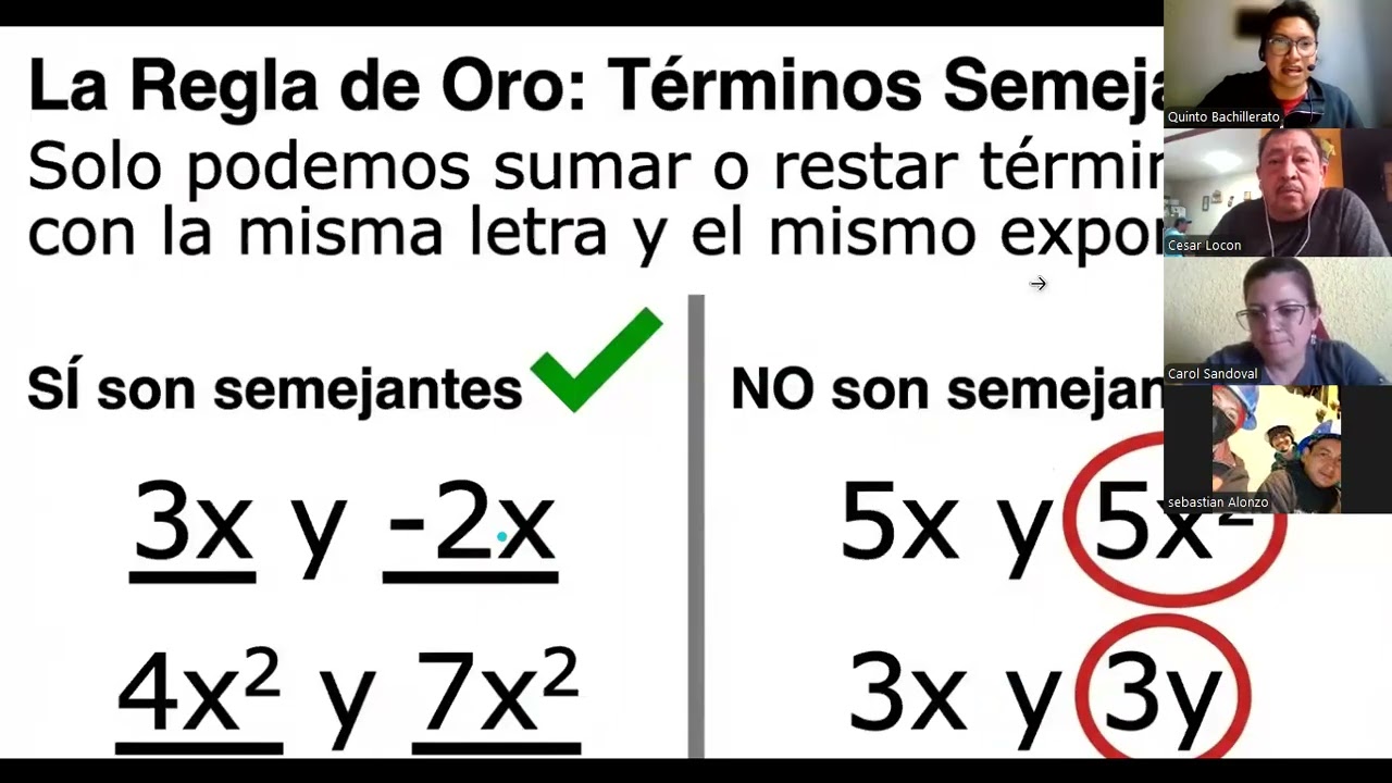 SUMA Y RESTA DE POLINOMIOS BACH C3