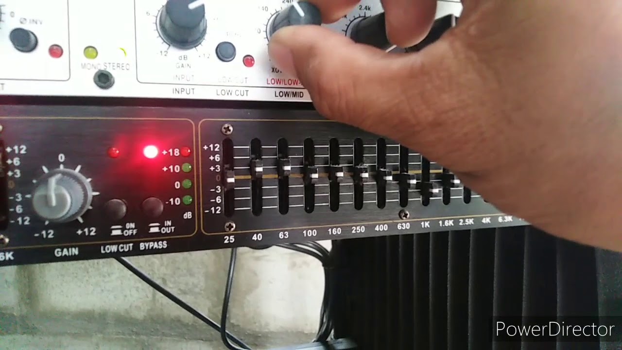 Crossover and equalizer midhi settings