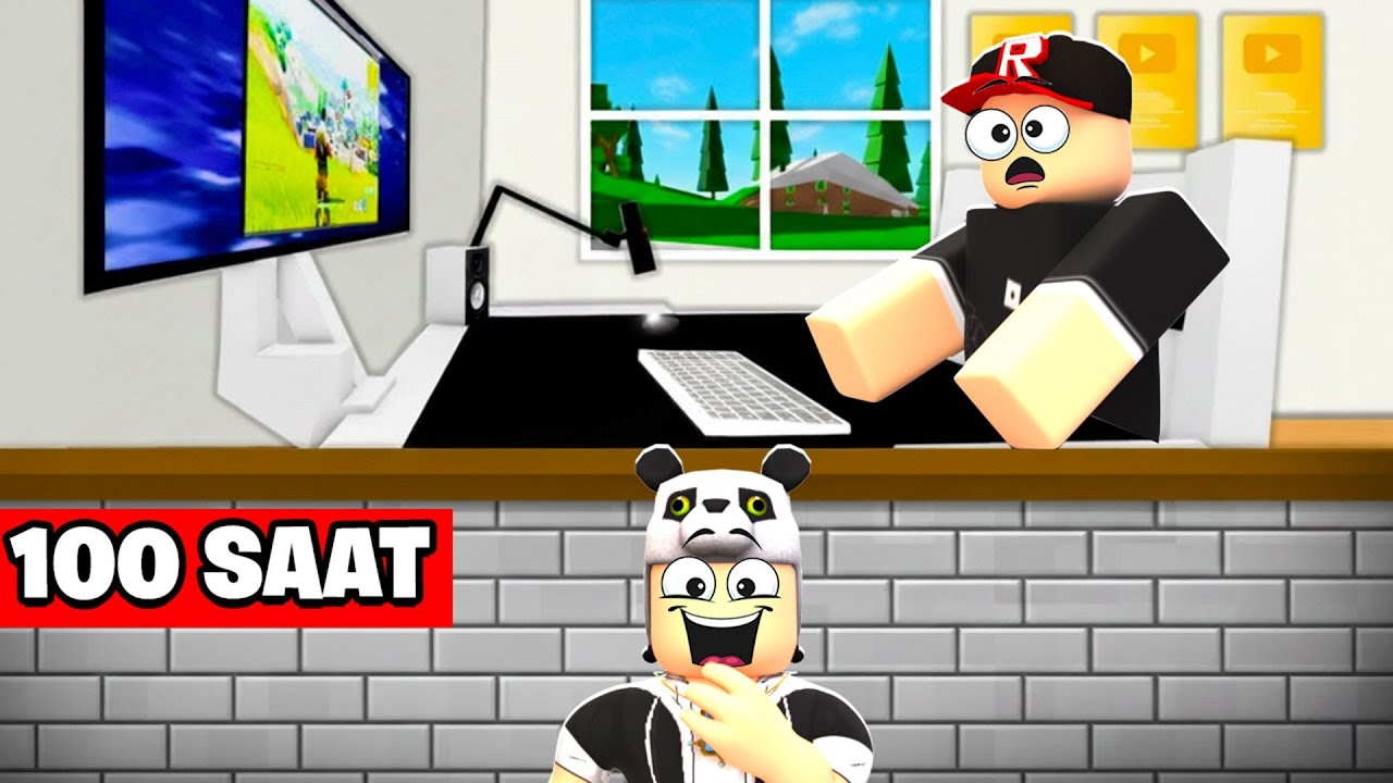 ARKADAŞIMIN EVİNDE YAKALANMADAN 100 SAAT YAŞADIM! - Roblox Brookhaven