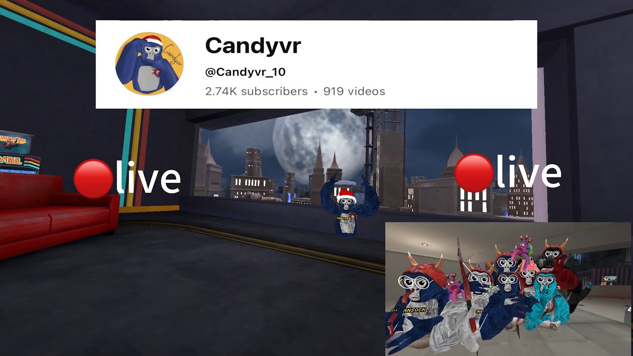 Gorilla tag live with viewers 