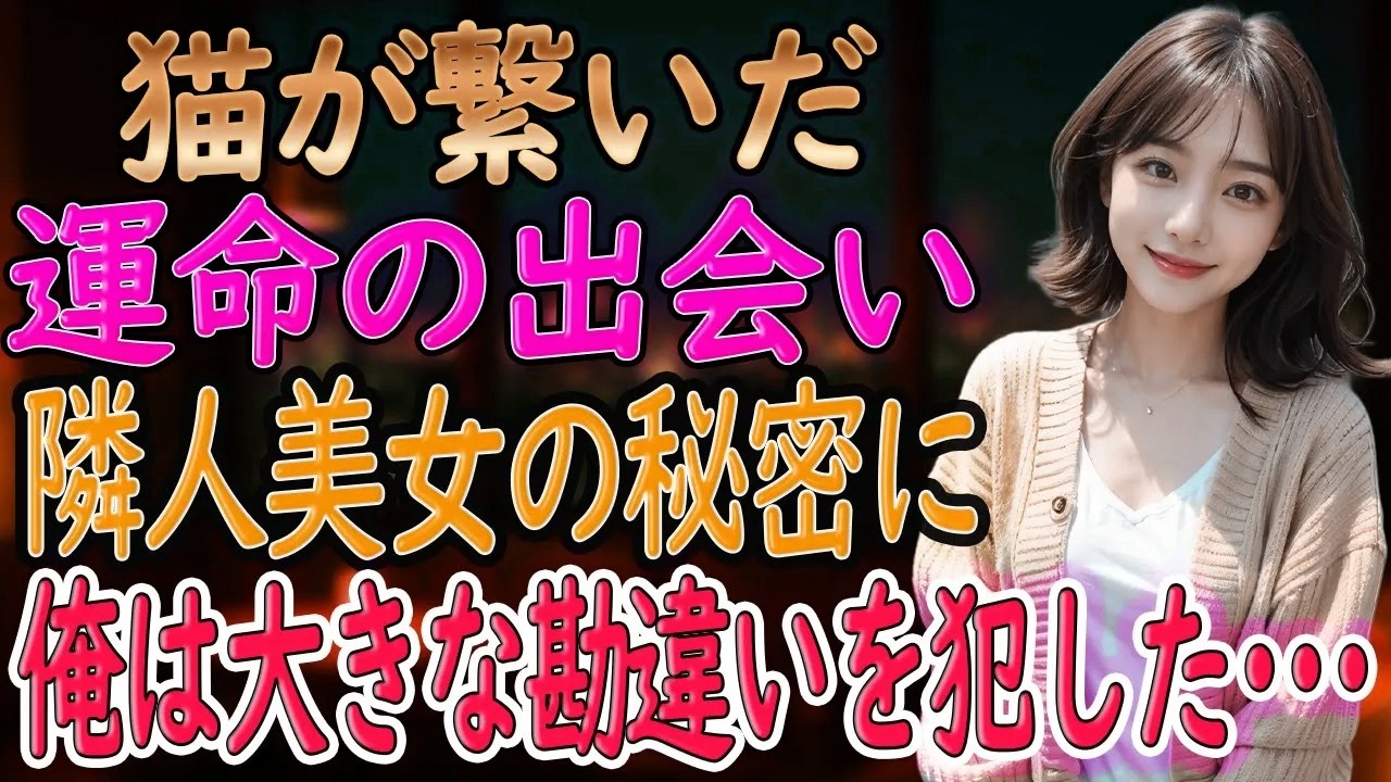 【馴れ初め】風に乗って舞い降りた“謎の布”…それが隣人との出会いのはじまりだった【朗読】