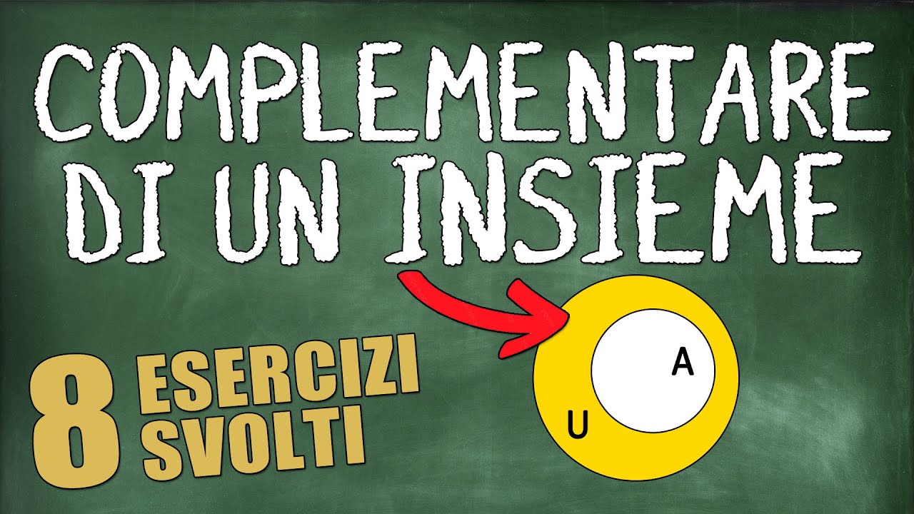 8 Esercizi Svolti sul Complementare di un Insieme
