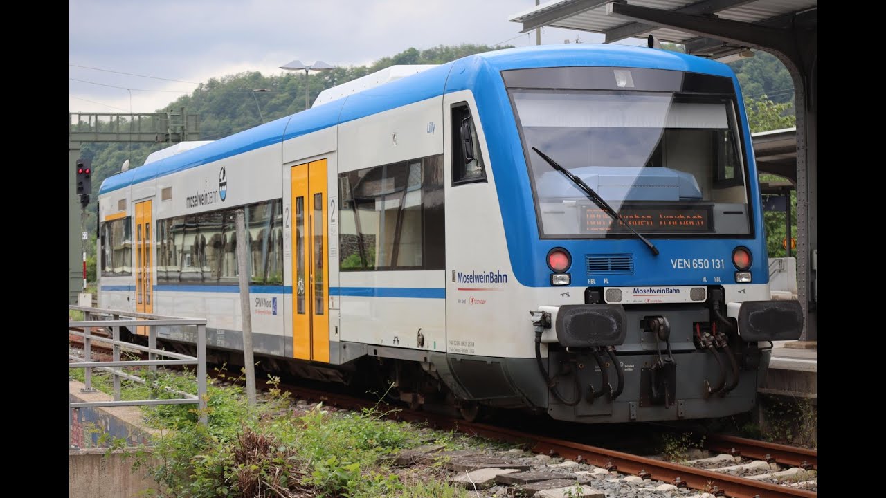 Trainspotting #34 Short - BR 650 RS 1 der Moselweinbahn in Bullay an der sch&ouml;nen Mosel