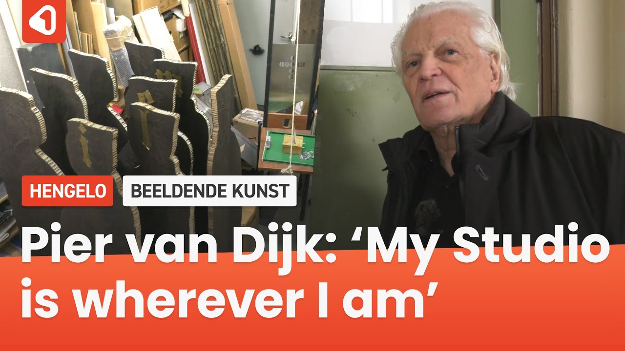 In het atelier van beeldend kunstenaar Pier van Dijk