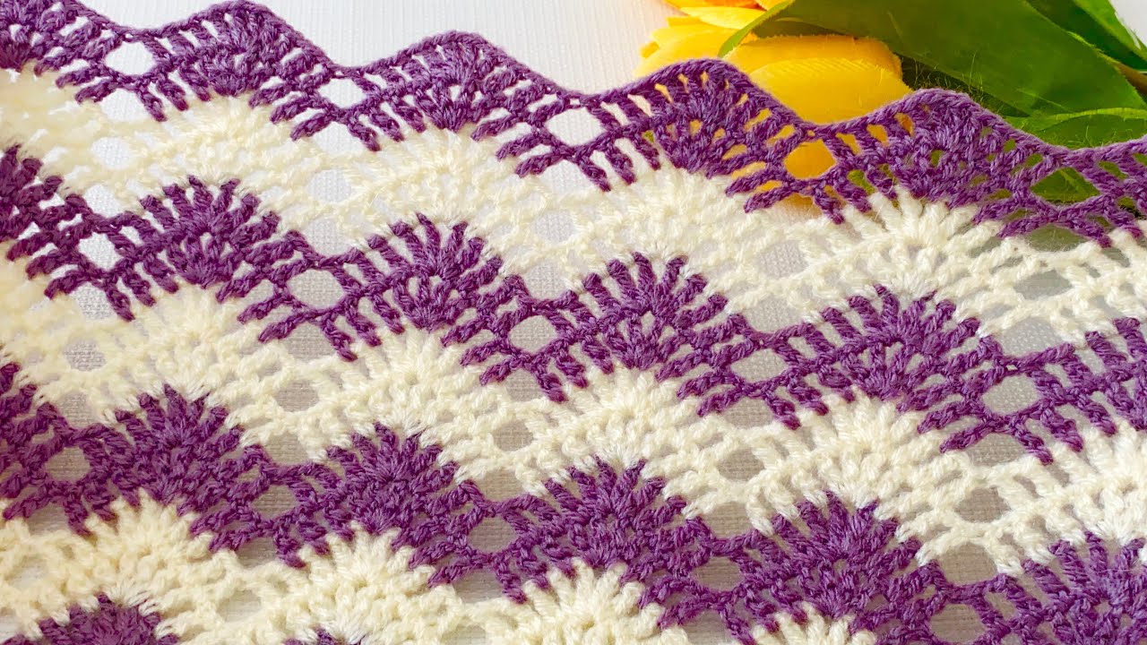 💜Incredibly Beautiful Crochet Pattern🤍 How to Make a Unique Pattern for All Projects