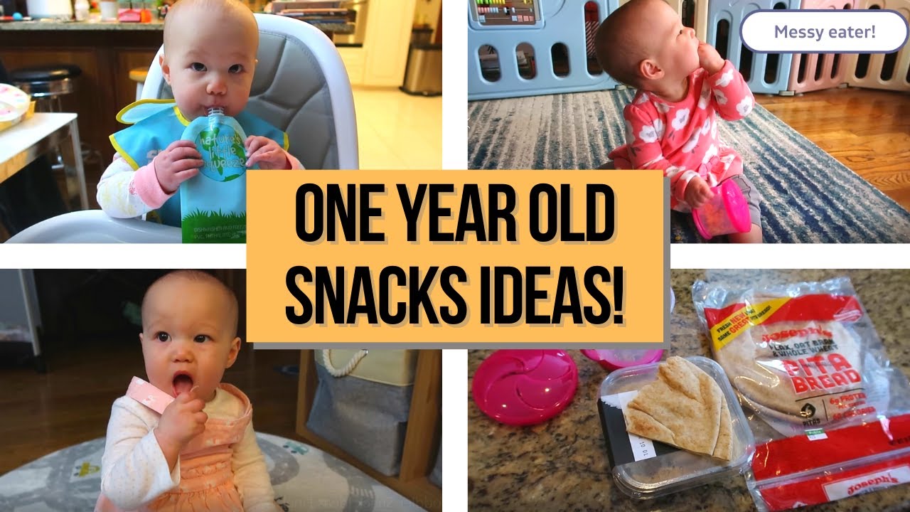 ONE YEAR OLD SNACK IDEAS | 5 Easy and Sugar Free Ideas for Self-Feeding!